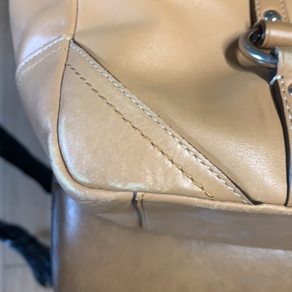 Vintage Coach Tan Leather Tote bag - Picture 10 of 15